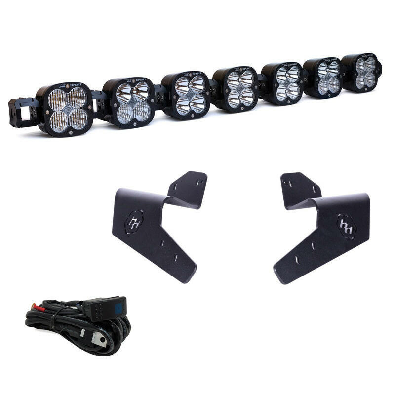Baja Designs 2024+ Can-Am Maverick R 7XL Linkable Roof Mount Kit Light Bars & Cubes Baja Designs