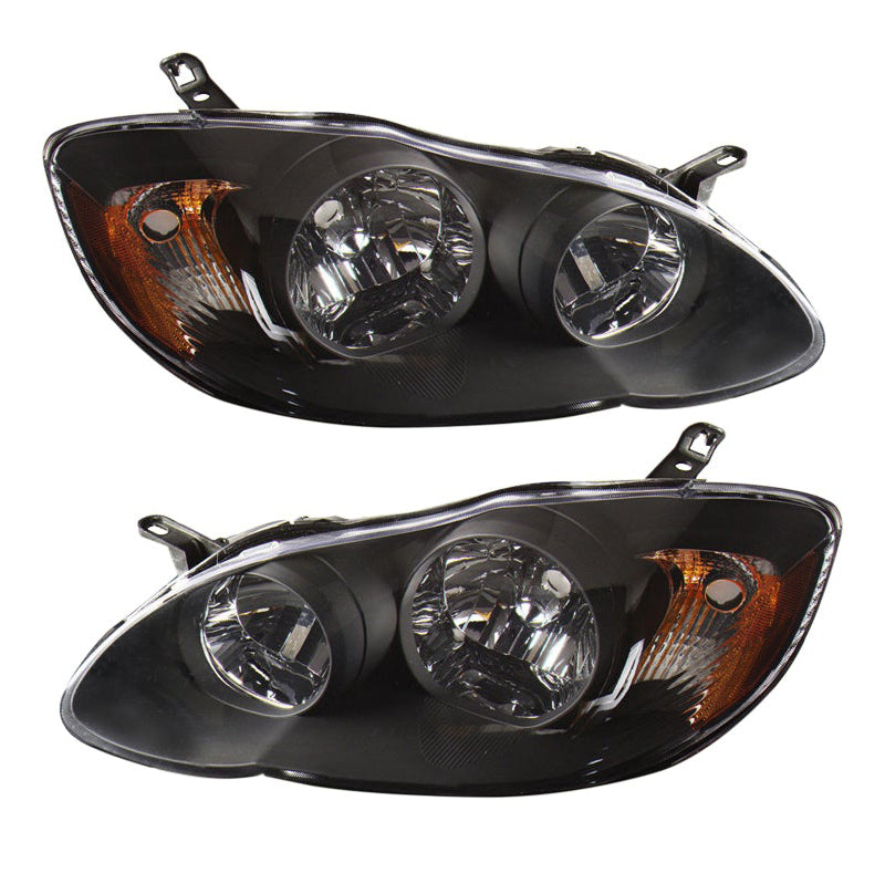 Oracle 03-04 Toyota Corolla S-Type SMD HL - Black - White Headlights ORACLE Lighting