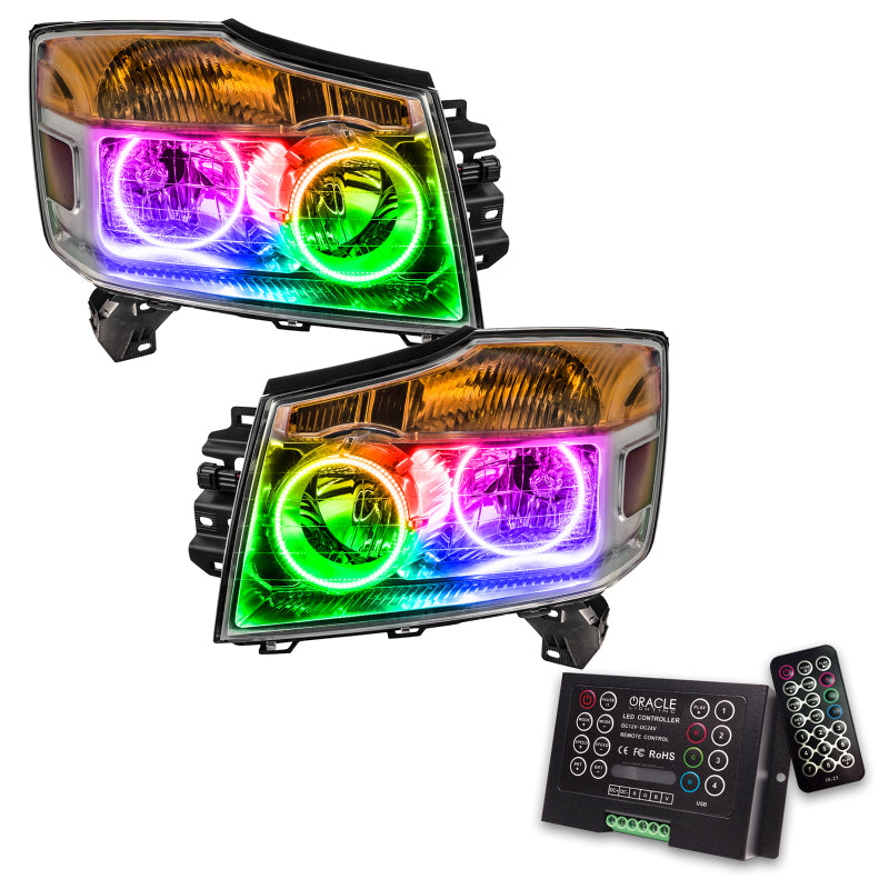 Oracle 08-15 Nissan Armada SMD HL - ColorSHIFT w/ 2.0 Controller Headlights ORACLE Lighting