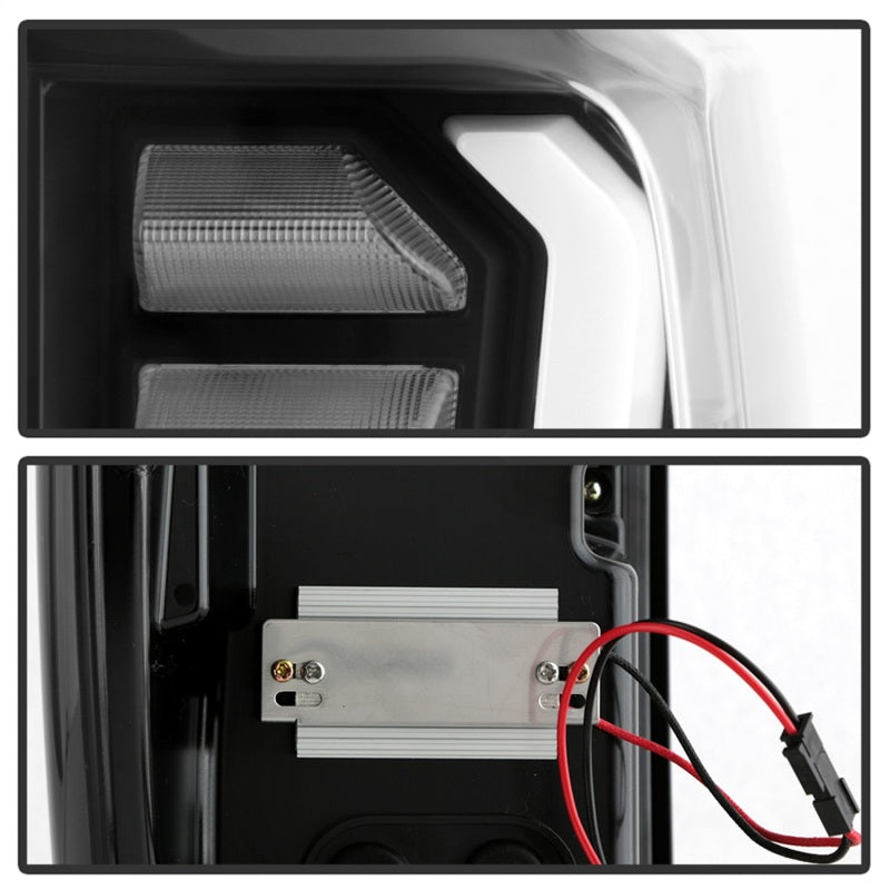 Spyder GMC Sierra 19-20 Incandescent Bulb Model Only LED Tail Lights - Black ALT-YD-GS19-LED-BK Tail Lights SPYDER