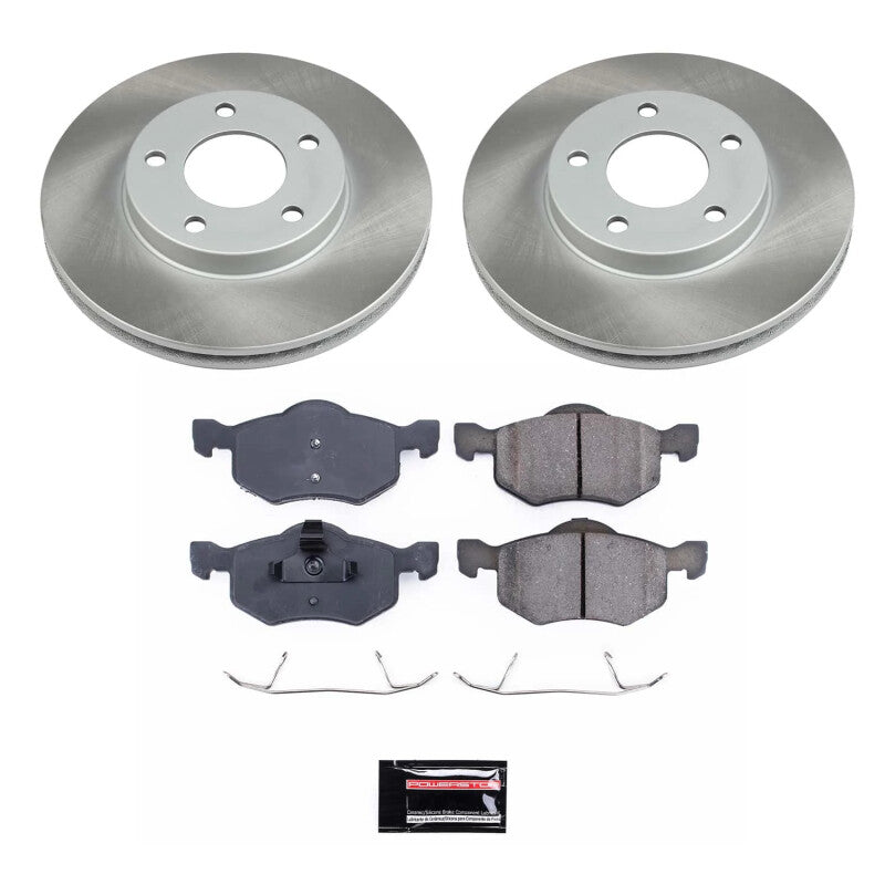 Power Stop 05-07 Mercury Mariner Front Semi-Coated Rotor Kit Brake Kits - Performance Blank PowerStop