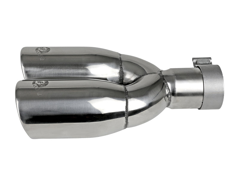 aFe MACH Force-Xp Universal Exhaust Tip 2-1/2 IN Inlet x 3-1/2 IN Outlet X 12 IN L Tips aFe