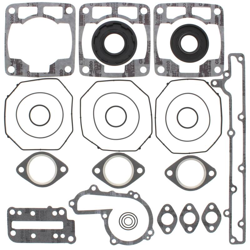 Vertex Gaskets 97-98 Polaris 600 XCR Complete Gasket Kit w/ Oil Seals Engine Hardware Vertex Pistons