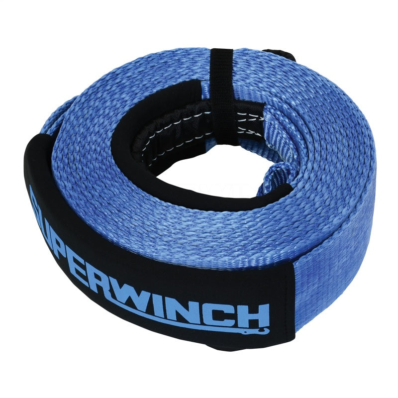 Superwinch Recovery Strap 20000 lbs 2in x 30 ft w/ Reinforced Closed-Loop Ends Tow Straps Superwinch