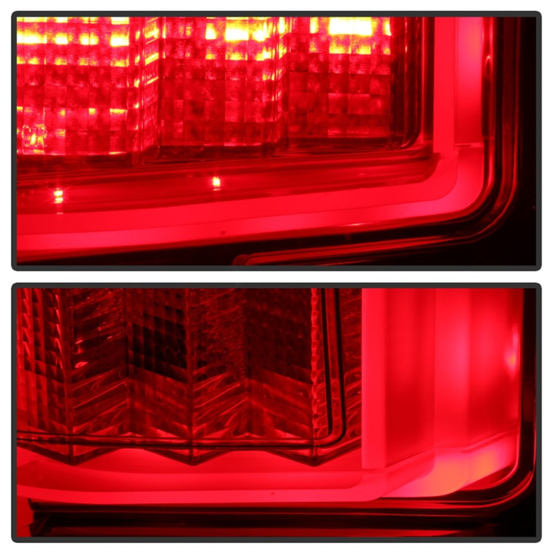 Spyder 18-19 Ford F-150 (w/o Blind Spot Sensor) LED Tail Lights - Red Clear (ALT-YD-FF15018-LED-RC) Tail Lights SPYDER