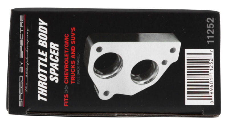 Spectre 86-95 GM 4.3L/5.0L/5.7L Throttle Body Injection Spacer Throttle Body Spacers Spectre