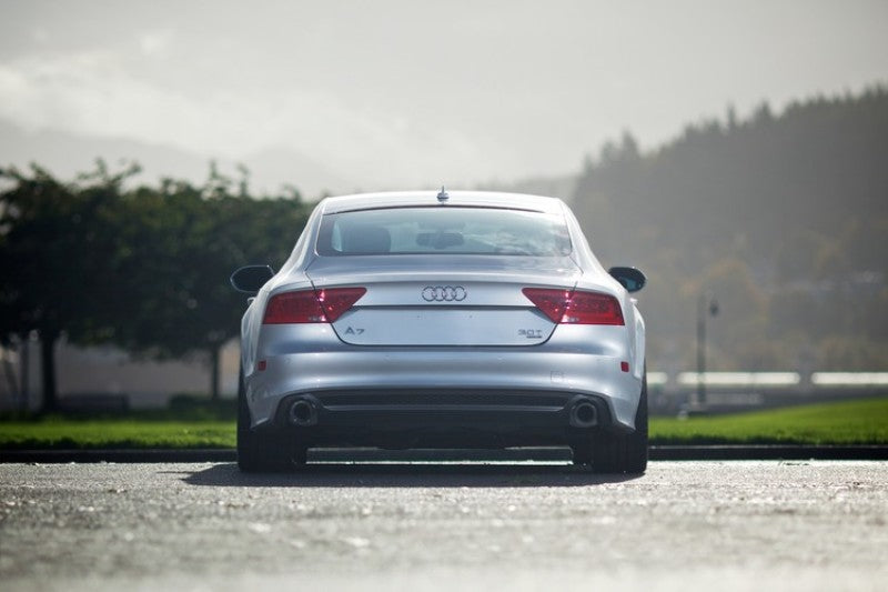 AWE Tuning Audi C7 A7 3.0T Touring Edition Exhaust - Dual Outlet Diamond Black Tips Catback AWE Tuning