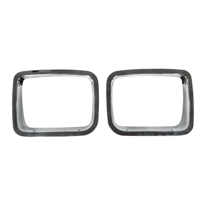 Omix Headlight Bezel Chrome 87-95 Jeep Wrangler YJ Light Covers and Guards OMIX
