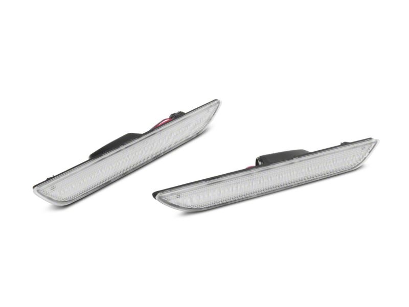 Raxiom 15-23 Ford Mustang Axial Series LED Side Marker Lights Rear- Clear Sidemarkers & Indicators Raxiom
