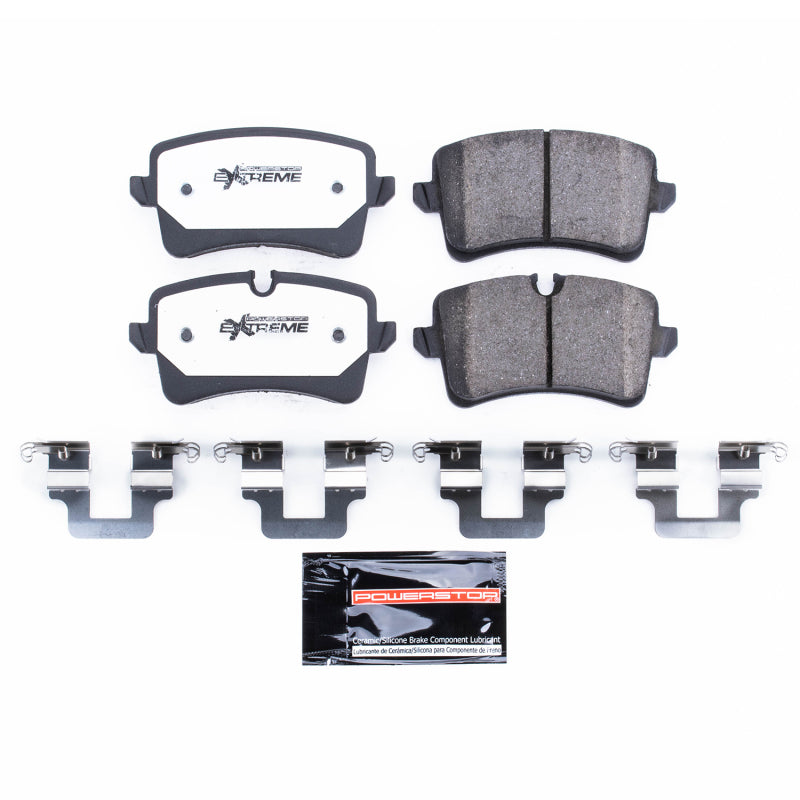 Power Stop 12-18 Audi A6 Rear Z26 Extreme Street Brake Pads w/Hardware Brake Pads - Performance PowerStop