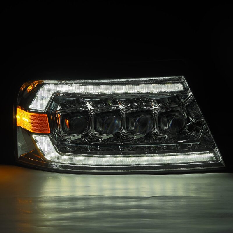 AlphaRex 04-08 Ford F150 / 06-08 Lincoln Mark LT NOVA LED Proj Headlights Chrome w/Activ Light/Seq Headlights AlphaRex