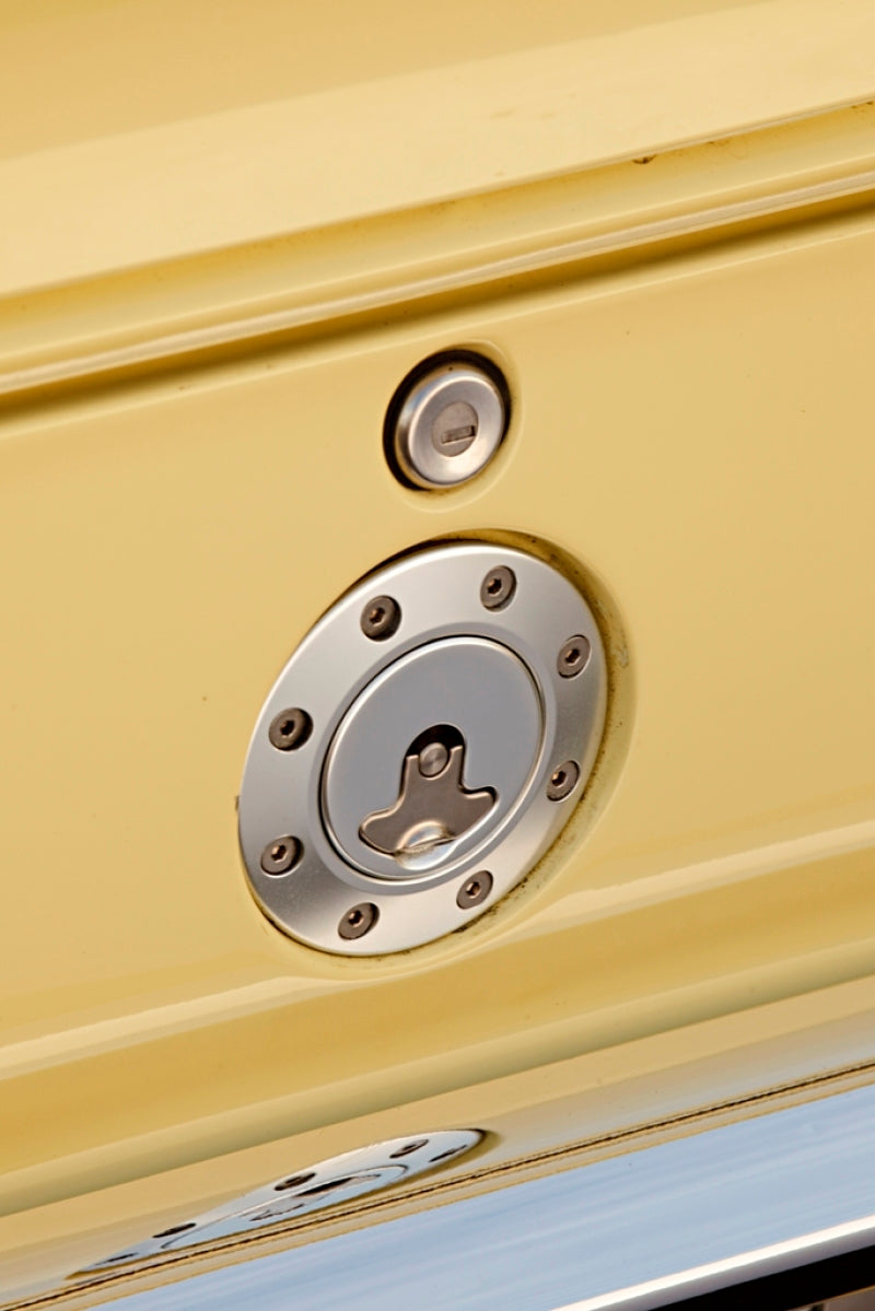 Ridetech 67-68 Camaro Locking Gas Cap (Clear Anodized) Fuel Caps Ridetech