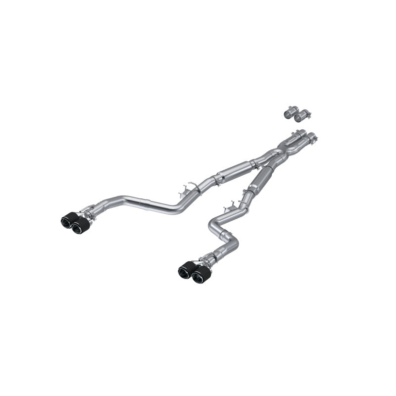 MBRP 17-Up Dodge Challenger 5.7L/6.2L/6.4L Carbon Fiber Quad Tip T304 Catback Exhaust Catback MBRP