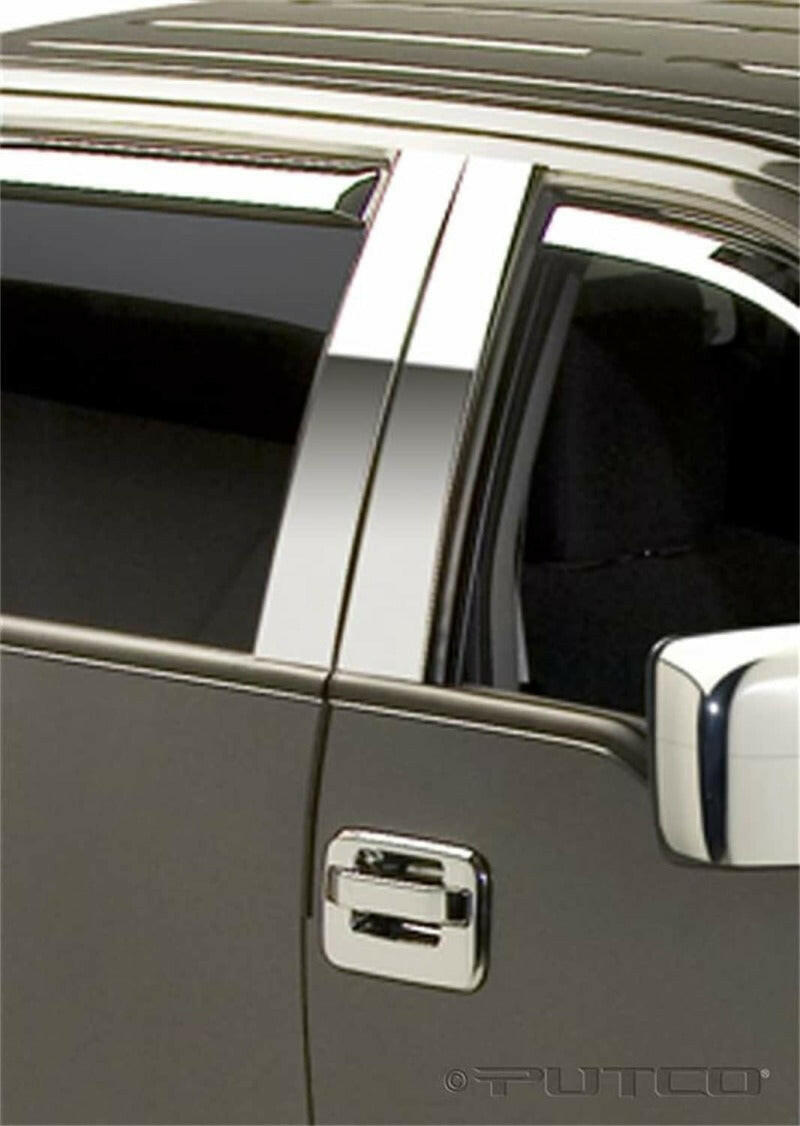 Putco 04-14 Ford F-150 Super Crew / Super Cab - 4pcs Stainless Steel Pillar Posts Classic Exterior Trim Putco