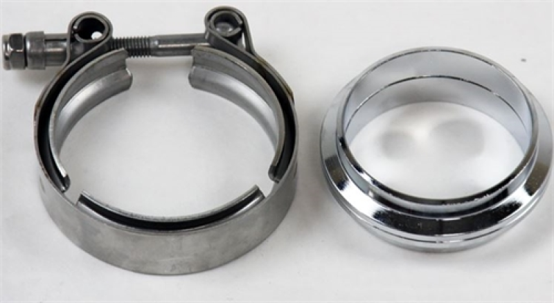 Granatelli 2.25in Flat Flanges w/V-Band Clamp Flanges Granatelli Motor Sports