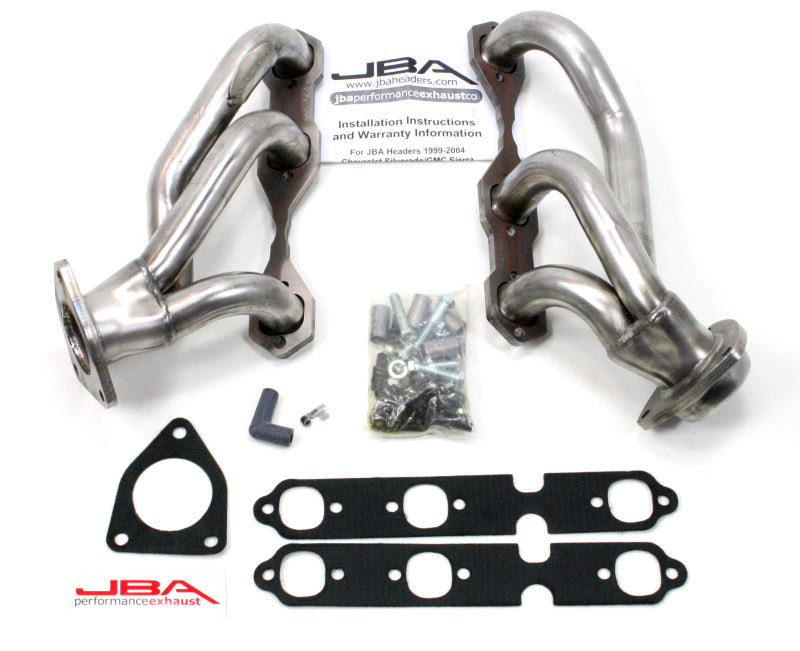 JBA 03-13 GM Truck 4.3L V6 1-1/2in Primary Raw 409SS Cat4Ward Header Headers & Manifolds JBA