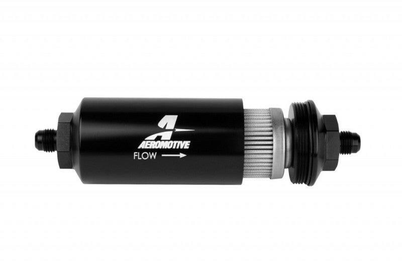 Aeromotive In-Line Filter - (AN-06 Male) 100 Micron Stainless Steel Element Fuel Filters Aeromotive