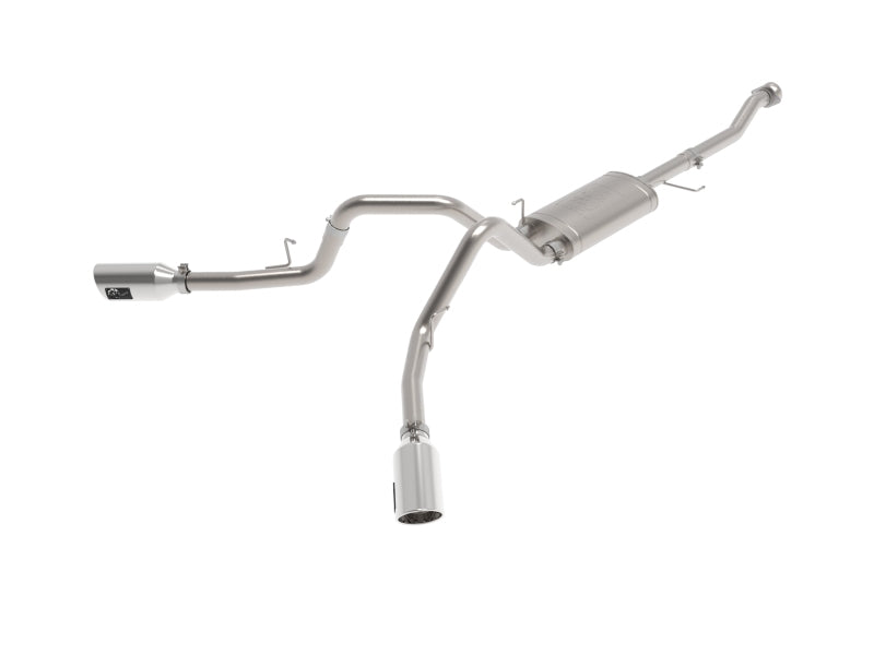 aFe Vulcan 3in 304 SS Cat-Back Exhaust 2021 Ford F-150 V6 2.7L/3.5L (tt)/V8 5.0L w/ Polished Tips Catback aFe