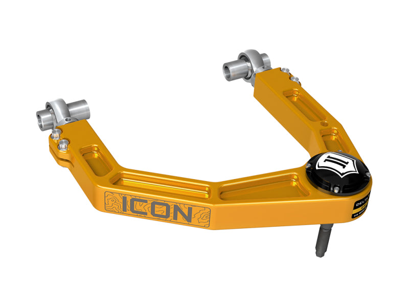 ICON 2024 Toyota Tacoma Billet Upper Control Arm w/ Delta Joint Pro - Gold Anodized Control Arms ICON