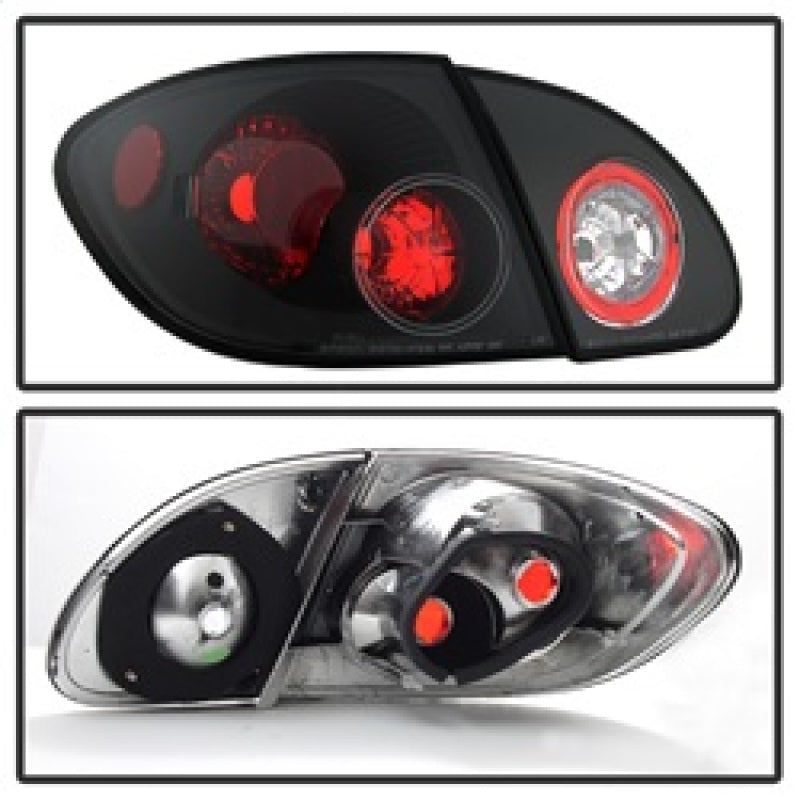Spyder Toyota Corolla 03-08 Euro Style Tail Lights Black ALT-YD-TC03-BK Tail Lights SPYDER