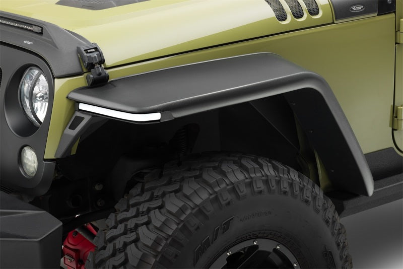Rugged Ridge 07-18 Jeep Wrangler JK 2-Door+4-Door Unlimited Max Terrain Fender Flare Front+Rear Set Fender Flares Rugged Ridge