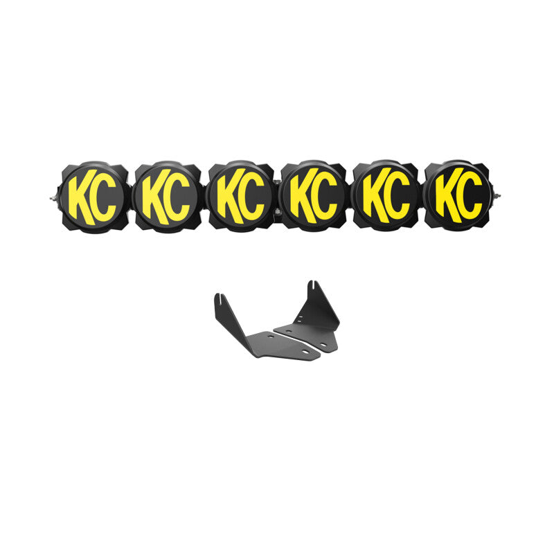 KC HiLiTES 2020+ Polaris RZR Turbo R/Pro XP 39in. Pro6 Gravity LED 6-Light 120w Combo Beam Light Bars & Cubes KC HiLiTES