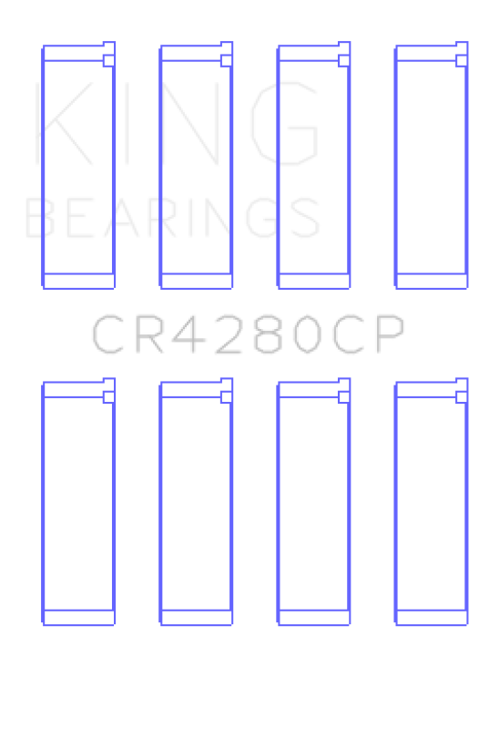 King Engine Bearings Subaru Ej20/Ej22/Ej25 (Incl. Turbo) (Size +0.50mm) Connecting Rod Bearing Set Connecting Rods King Engine Bearings