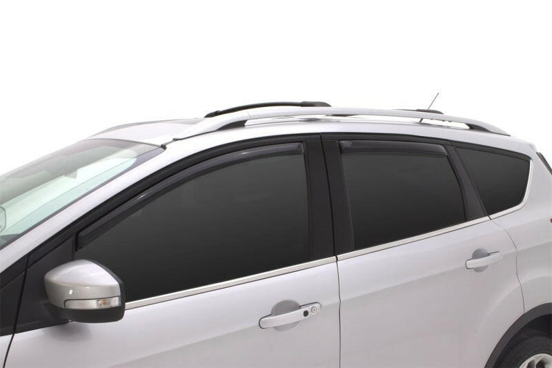 AVS 13-18 Ford Escape Ventvisor In-Channel Front & Rear Window Deflectors 4pc - Smoke Wind Deflectors AVS