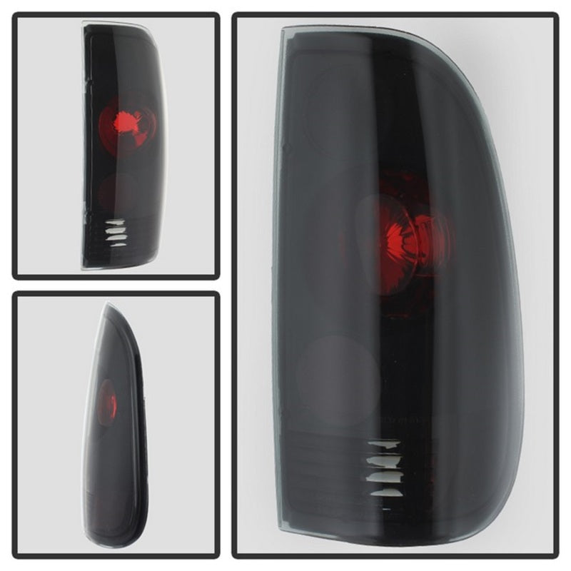 Spyder Ford F150 Styleside 97-03/F250/350/450/550 Euro Style Tail Lights Blk Smke ALT-YD-FF15097-BSM Tail Lights SPYDER