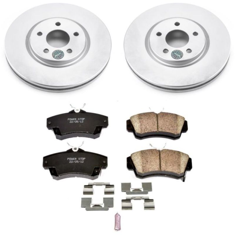Power Stop 03-09 Chrysler PT Cruiser Front Z17 Evolution Geomet Coated Brake Kit Brake Kits - Performance Blank PowerStop