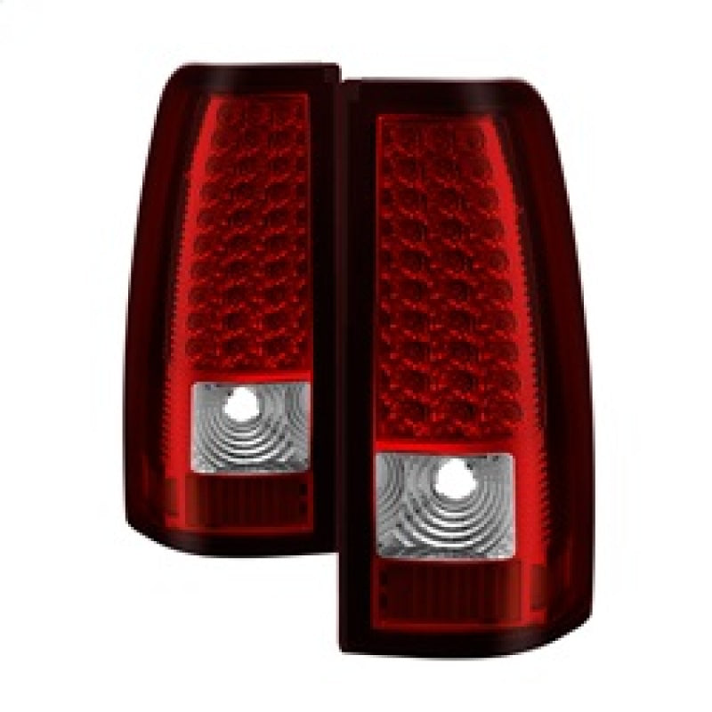 xTune Chevy Silverado 1500/2500/3500 03-06 LED Tail Lights Red Clear ALT-ON-CS03-LED-RC Tail Lights SPYDER