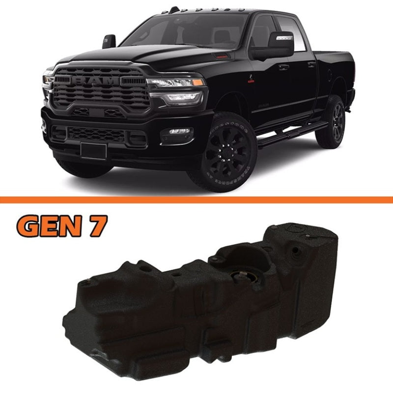 Titan Fuel Tanks 25-26 RAM 2500/3500 Cummins 4WD Crew Cab Short Bed 52 Gallon XXL Mid-Ship Fuel Tank Fuel Tanks Titan Fuel Tanks