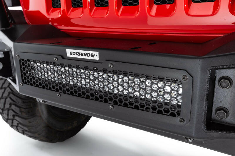 Go Rhino 07-20 Jeep Wrangler JL/JLU/JK/JKU/Gladiator JT Rockline Full Width Bumper Bumpers - Steel Go Rhino