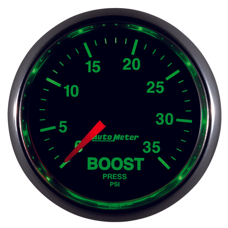 AutoMeter GS 2 1/16 inch 35PSI Mechanical Boost Gauge Gauges AutoMeter