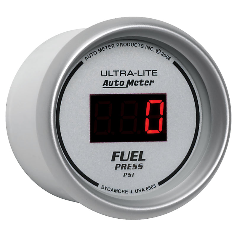 Autometer Ultra-Lite 52MM 5-100 PSI Digital Fuel Pressure Gauge Gauges AutoMeter