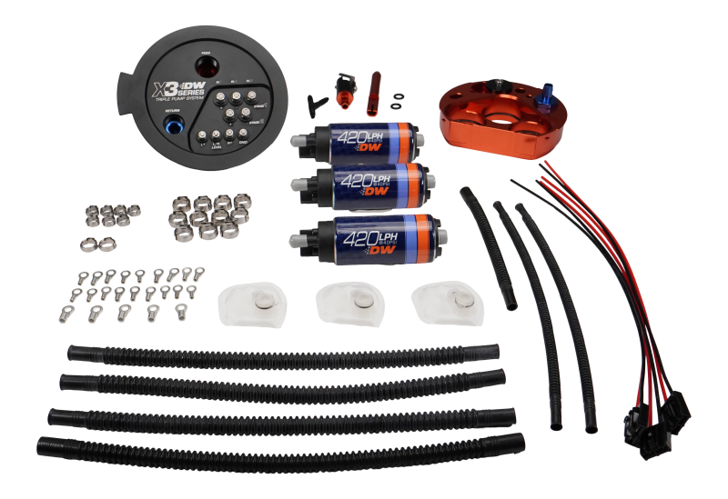 DeatschWerks 20-24 A90/91 Toyota Supra/G8X BMW M3/M4 Fuel Pump Module w/Triple DW420s Fuel Pumps DeatschWerks