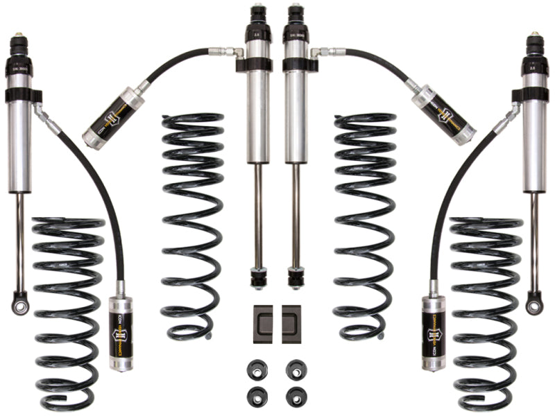 ICON 91-97 Toyota Land Cruiser 80 Series 3in Stage 2 Suspension System Shocks and Struts ICON