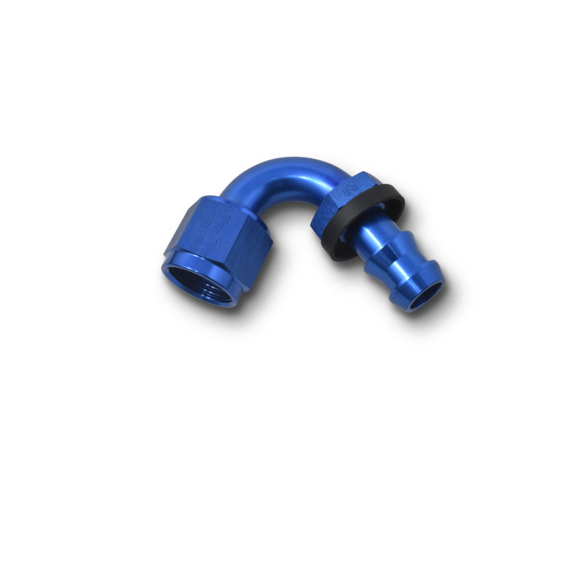 Russell Performance -6 AN Twist-Lok 120 Degree Hose End (9/16in Radius) Fittings Russell