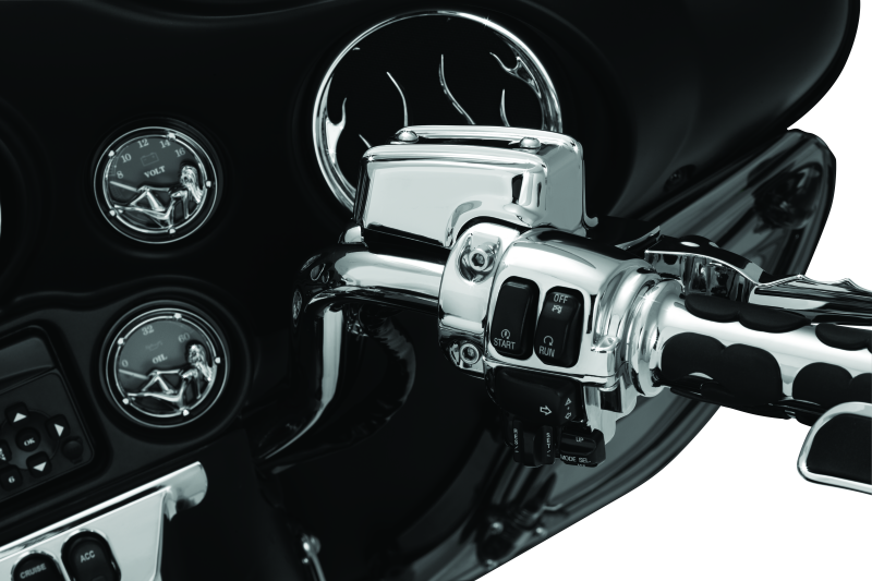 Kuryakyn Handlebar Control Dress Up Kit Chrome Handlebars Kuryakyn
