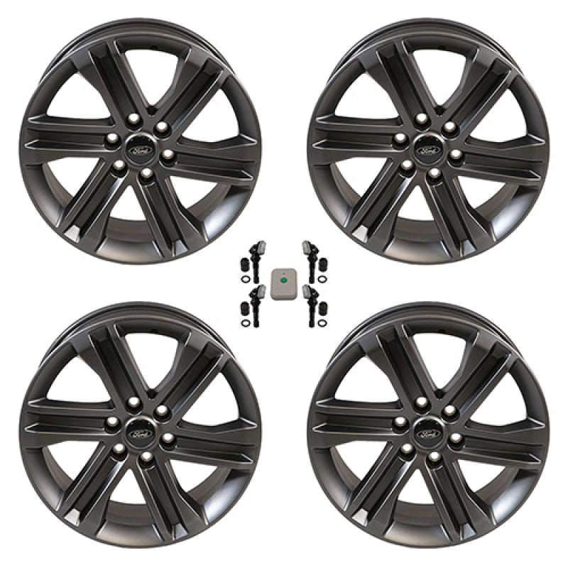 Ford Racing 2024+ Ford F-150 20in x 8.5in Dark Alloy Wheel Kit Wheels - Cast Ford Racing