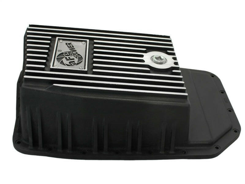 aFe Power Transmission Pan Black Machined 09-14 Ford 6R80 F-150 Trucks Diff Covers aFe