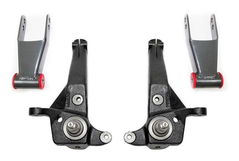 MaxTrac 98-00 Ford Ranger 2WD w/Coil Susp. (Non Stabilitrak) 4in/2in Spindle Lift Kit Steering Knuckles & Spindles Maxtrac