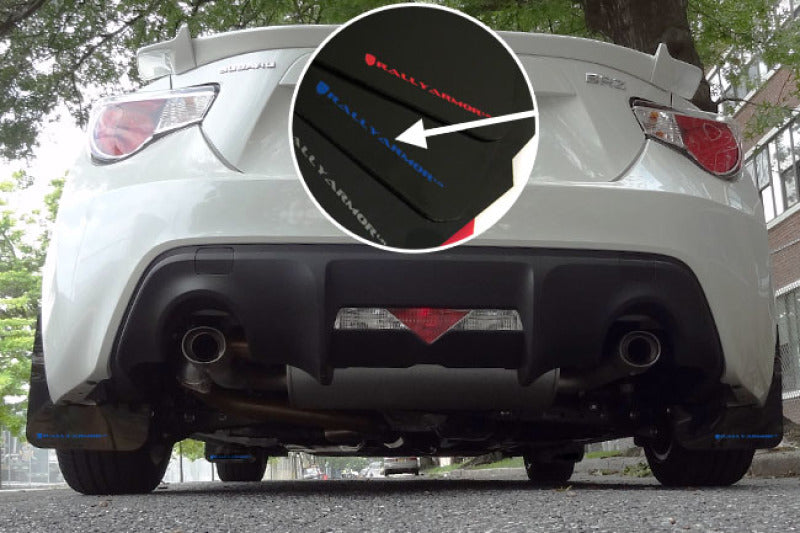 Rally Armor 13-17 Subaru BRZ/Toyota FR-S Black UR Mud Flap w/Blue Logo Mud Flaps Rally Armor
