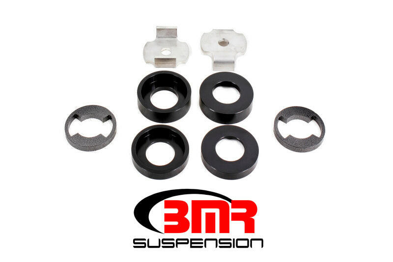 BMR 15-17 S550 Mustang Cradle Bushing Lockout Kit Level 1 - Black Chassis Bracing BMR Suspension