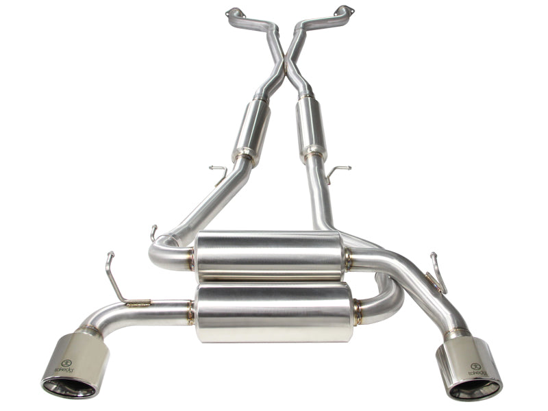 aFe Takeda 2-1/2in 304SS Cat-Back Exhaust Infiniti G37 08-13/Q60 14-15 V6-3.7 w/ Polished Tips Catback aFe