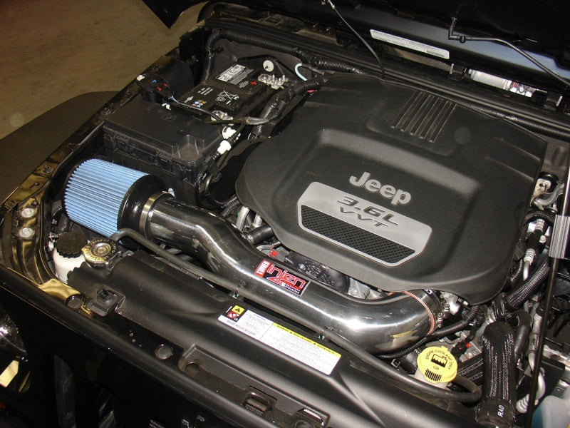 Injen 12-18 Jeep Wrangler JK 3.6L V6 Wrinkle Black Short Ram Intake w/ Open Filter Cold Air Intakes Injen