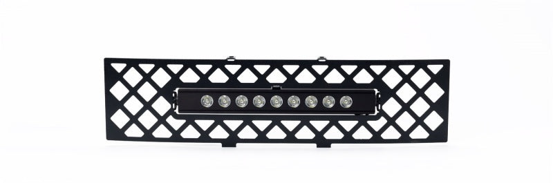 Putco 11-14 Ford F-150 - EcoBoost Bumper Grille Insert - Black SS Diamond w/ 10in Luminix Light Bar Grilles Putco