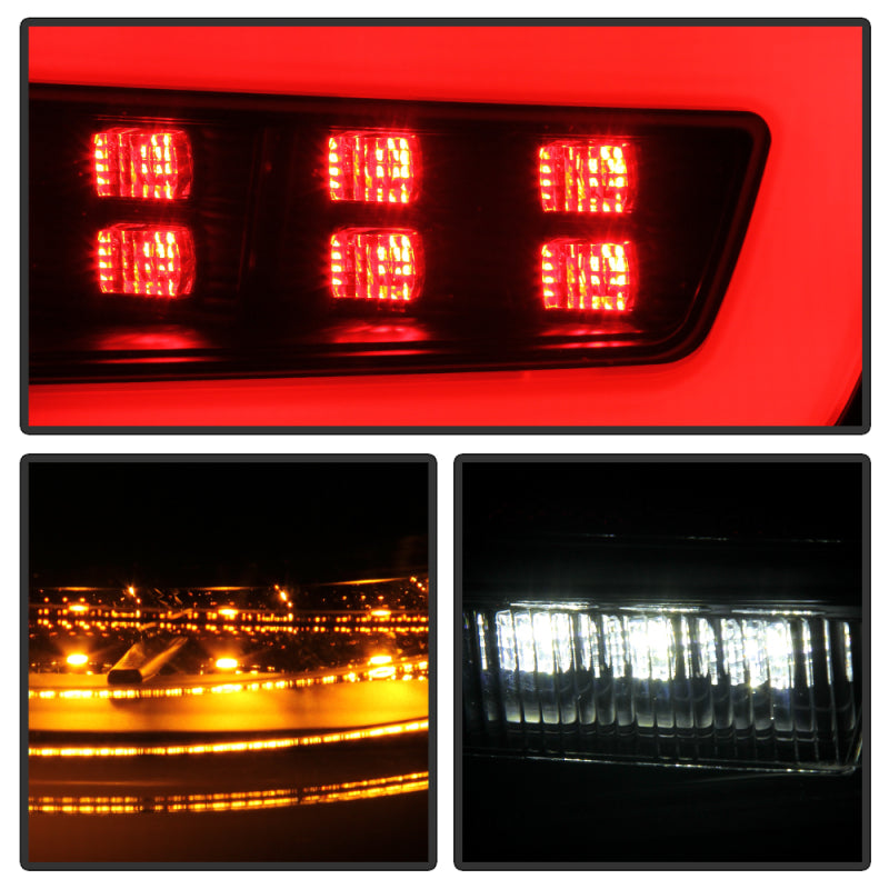 Spyder 08-11 Subaru Impreza WRX 4DR LED Tail Lights - Black ALT-YD-SI084D-LED-BK Tail Lights SPYDER