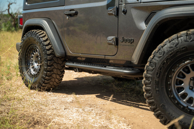 DV8 Offroad 2018+ Jeep Wrangler JL 2-Door Bolt-On OE Plus Side Steps Side Steps DV8 Offroad