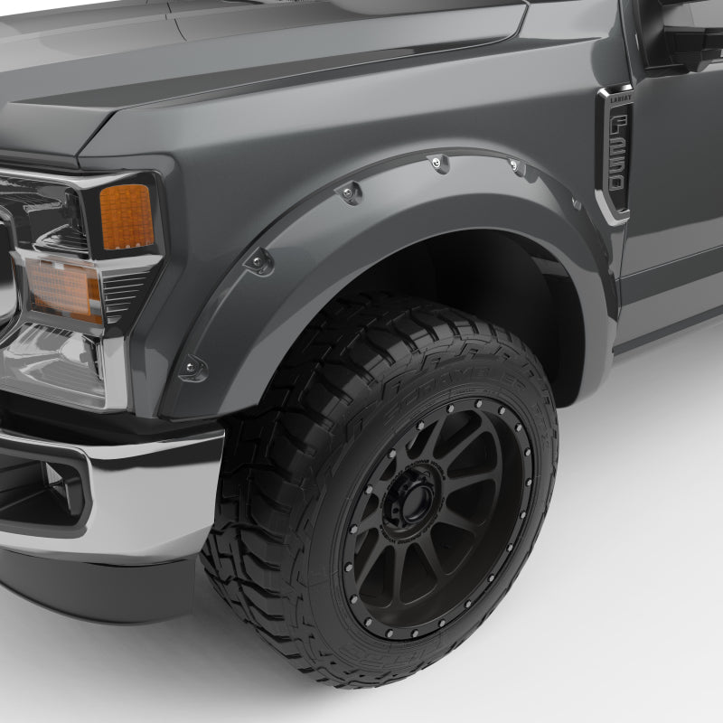 EGR 2017 Ford Super Duty Bolt-On Look Color Match Fender Flares - Set - Magnetic Metallic Fender Flares EGR